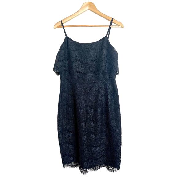 Nanette Lepore Women's Sleeveless Black Lace Mini Dress Size 8 - Picture 1 of 8